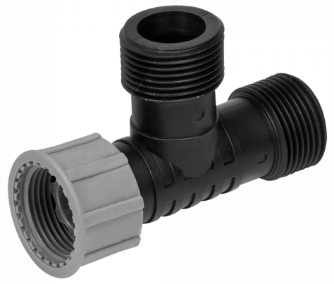 Swivel Tee 1in BSP Male Male Female Outdoor Watering Kit Drip Irrigation Fitting