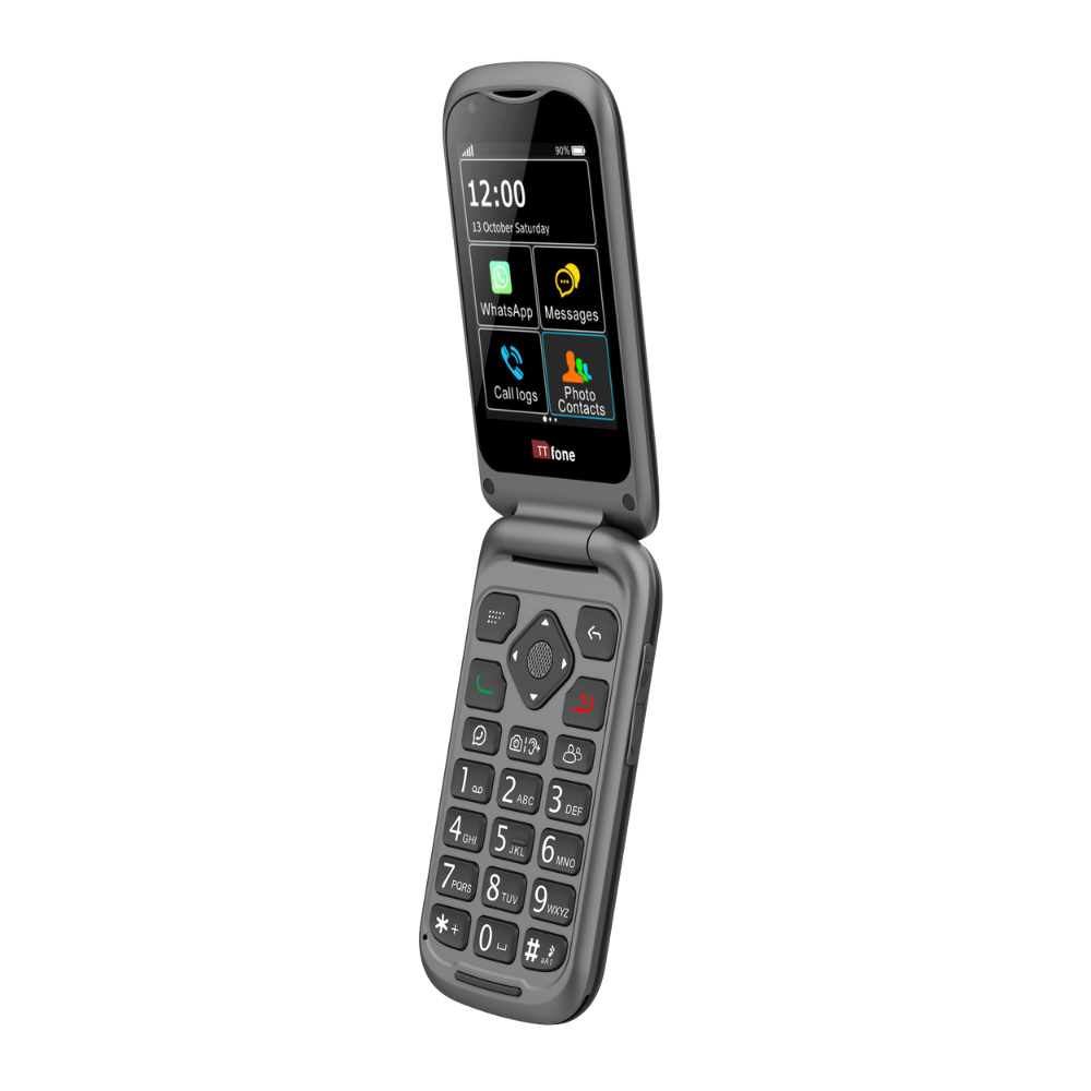 TTfone TT970 WhatsApp 4G Touchscreen Senior Big Button Flip Phone EU