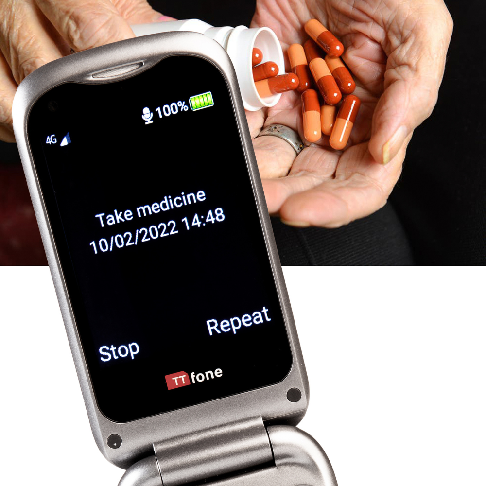 TTfone TT970 WhatsApp 4G Touchscreen Senior Big Button Flip Phone EU